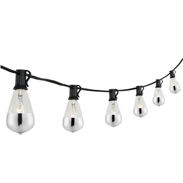 Indoor/Outdoor 10 ft. Rustic Industrial Incandescent C7 Half - JONATHAN Y